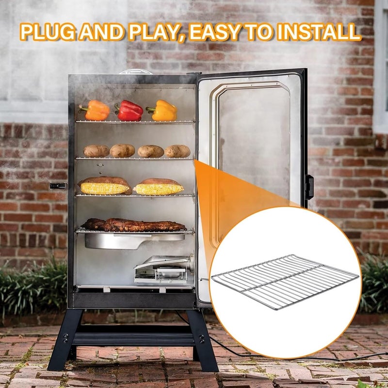 COMVIEE Cooking Grates Replacement Parts for Masterbuilt 30 Inch Electric Smoker, 14.6" x 12.2" Grill Grid, Smoker Racks for Masterbuilt MB20071117, 20071117, MB20073519, MB26073519, MB20070421, 4 Pack - Image 5